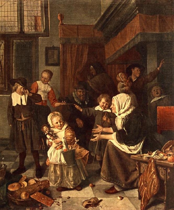 The Feast of St. Nicholas, Jan Steen